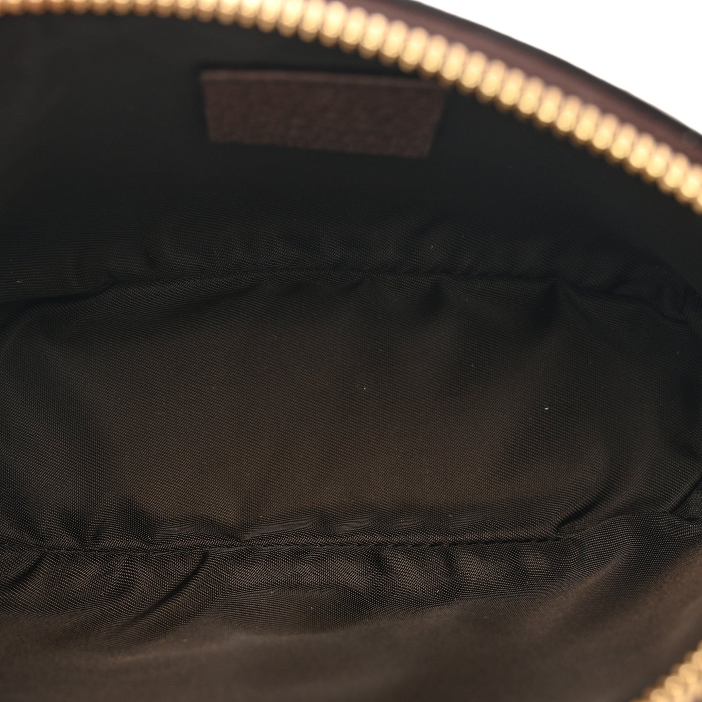 GG Supreme Monogram Textured Calfskin Web Medium Ophidia Cosmetic Case Beige Ebony New Acero