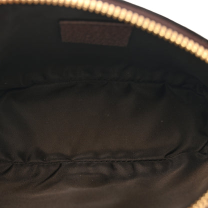 Gucci GG Supreme Monogram Textured Calfskin Web Medium Ophidia Cosmetic Case Beige Ebony New Acero 5 of 8