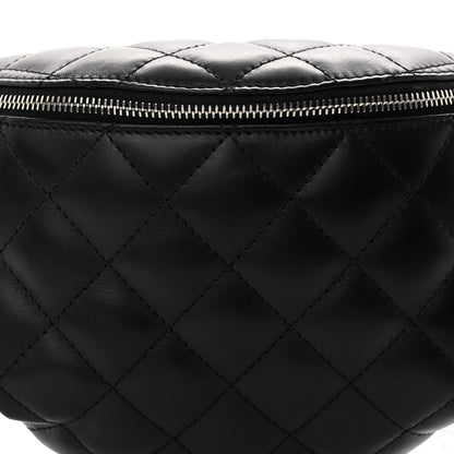 Chanel Calfskin Quilted Waist Belt Bag Black 9 of 12