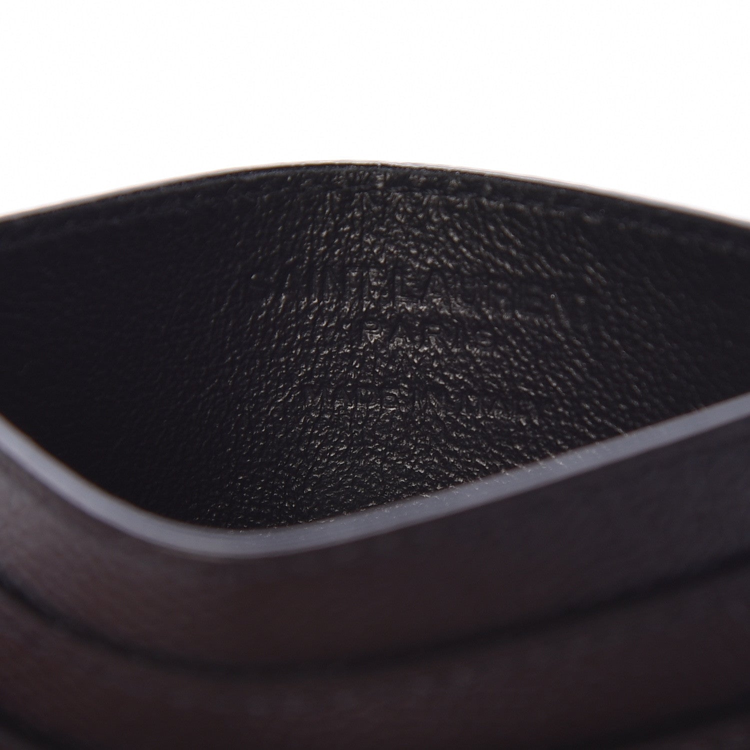 Saint Laurent Grain De Poudre Musical Notes Credit Card Case Black 6 of 8