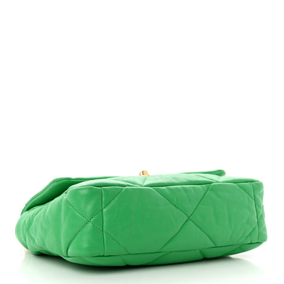 Chanel Lambskin Quilted Medium Chanel 19 Flap Green 4 of 11