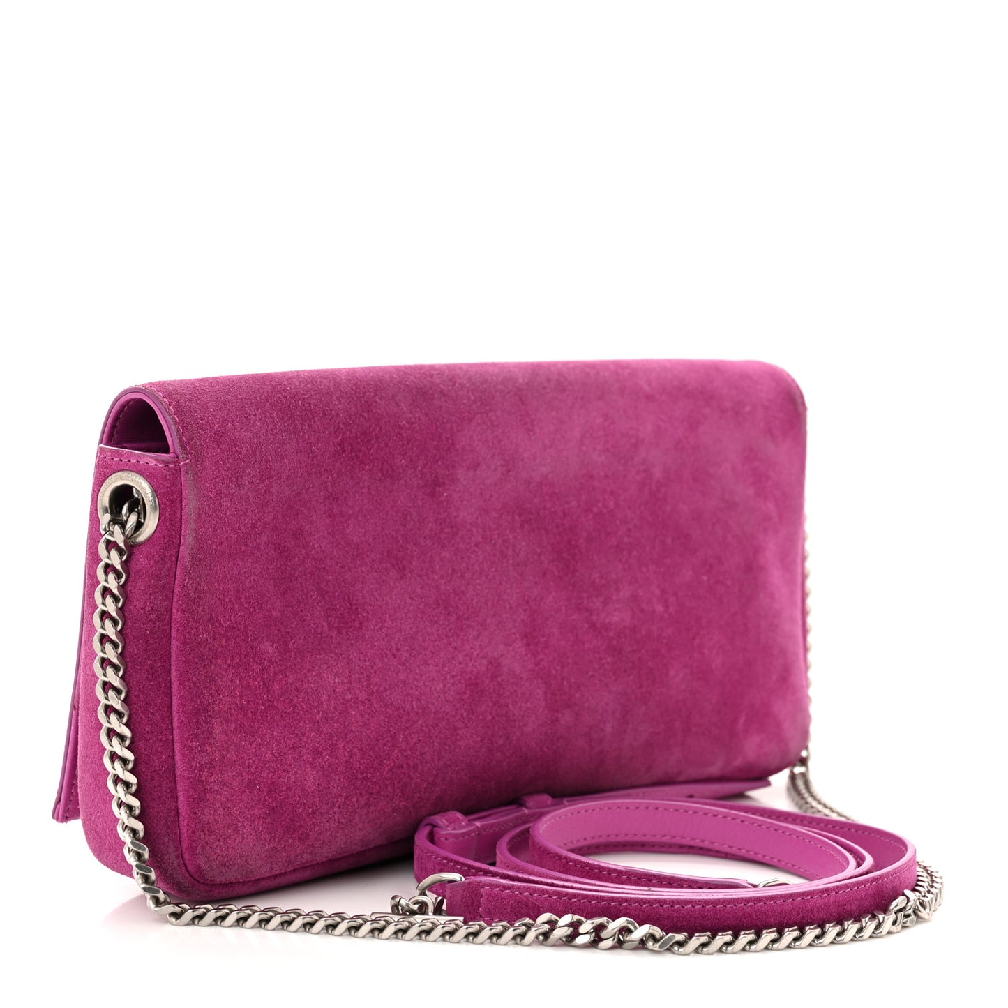 Suede Monogram Tassel Kate 99 Electric Fuxia