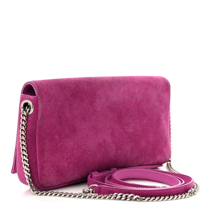 Saint Laurent Suede Monogram Tassel Kate 99 Electric Fuxia 3 of 10