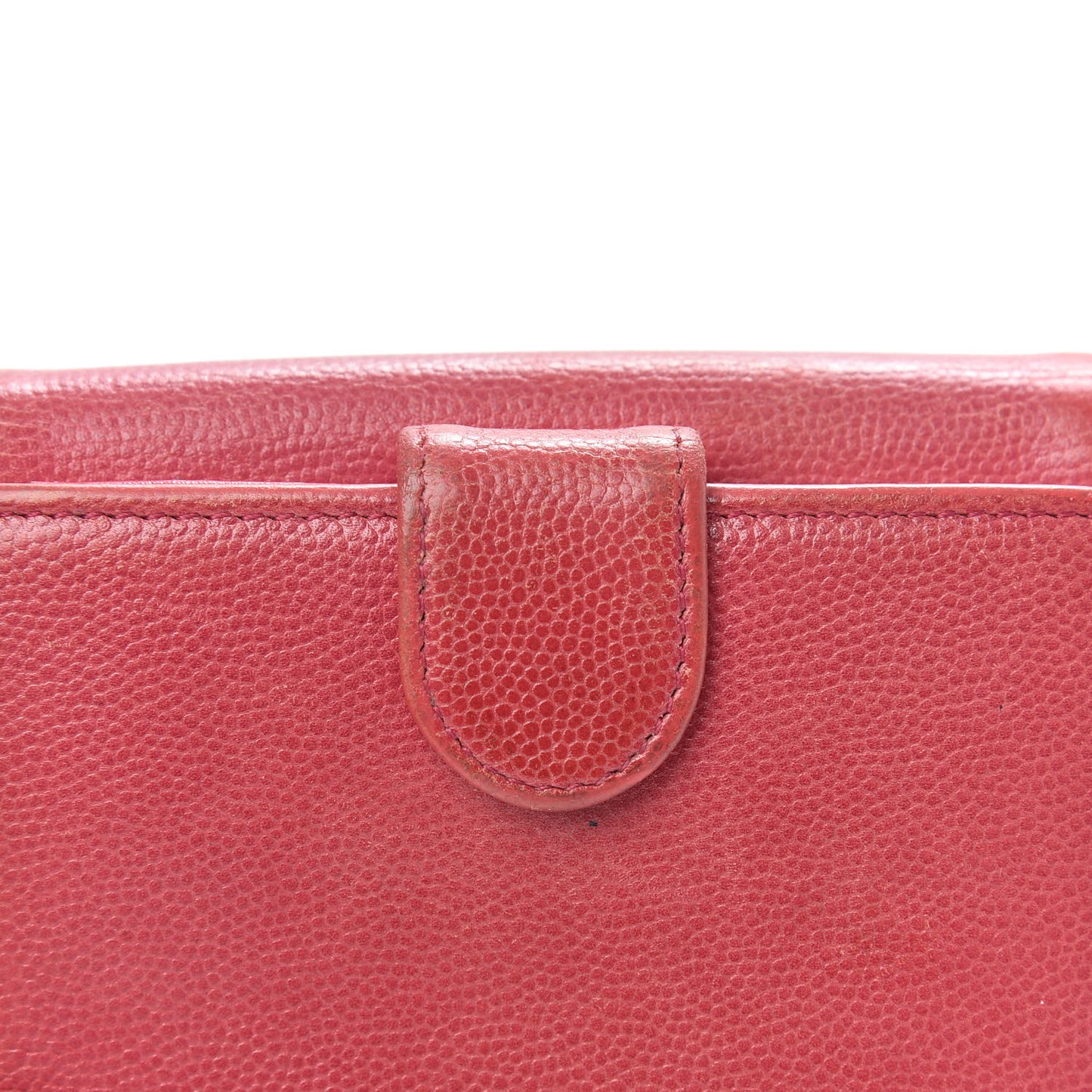 Caviar Sevruga Compact Wallet Fuchsia