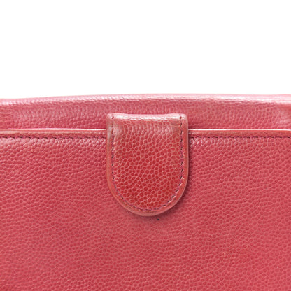 Chanel Caviar Sevruga Compact Wallet Fuchsia 9 of 14