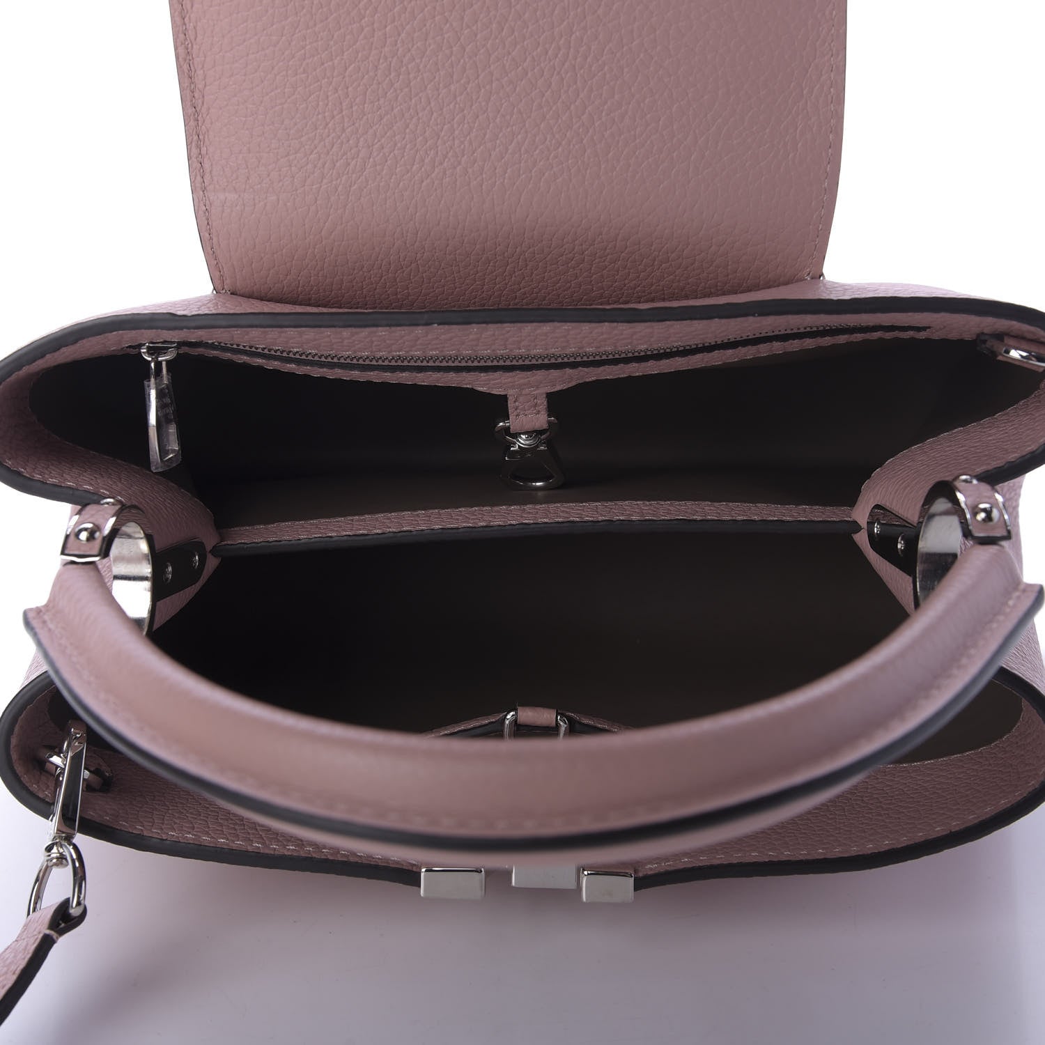 Louis Vuitton Taurillon Capucines PM Magnolia 5 of 8