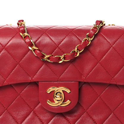 Chanel Lambskin Quilted Mini Square Flap Red 8 of 14