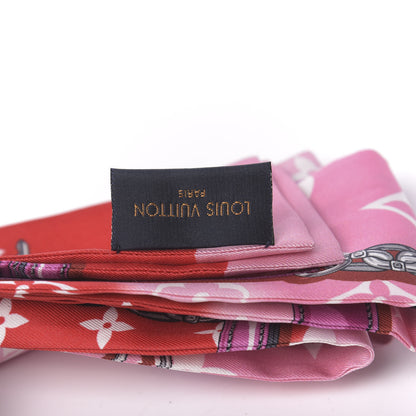 Louis Vuitton Silk Monogram Escale Confidential Bandeau Red 2 of 4