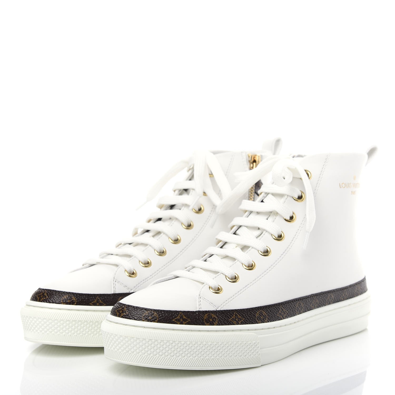 Louis Vuitton Monogram Stellar Sneaker Boots 35.5 White 3 of 12