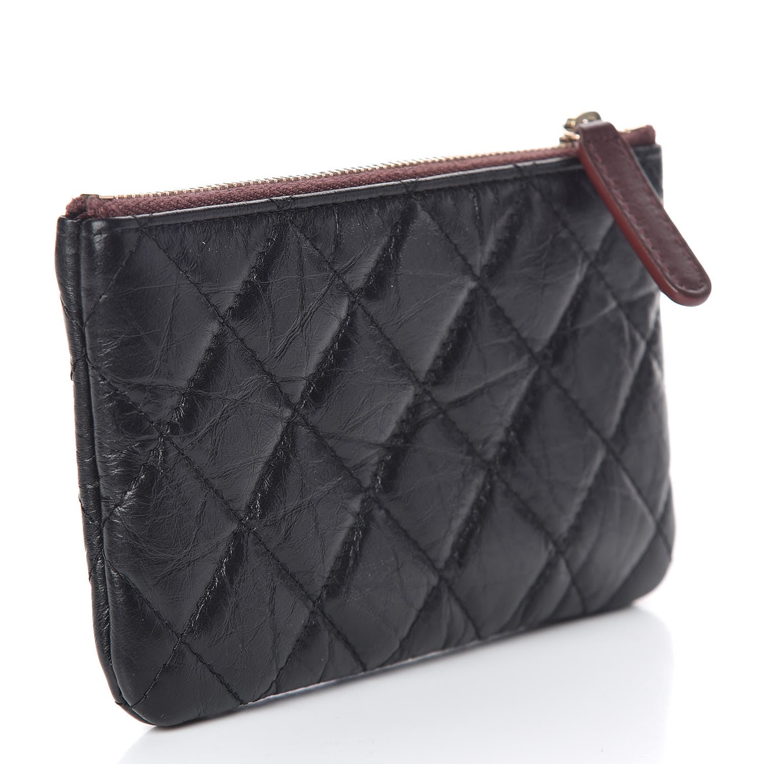 Chanel Aged Calfskin Quilted Small Reissue Cosmetic Case Black 3 of 8