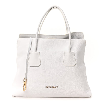 Burberry London Grainy Calfskin Medium Baynard Tote White 1 of 10