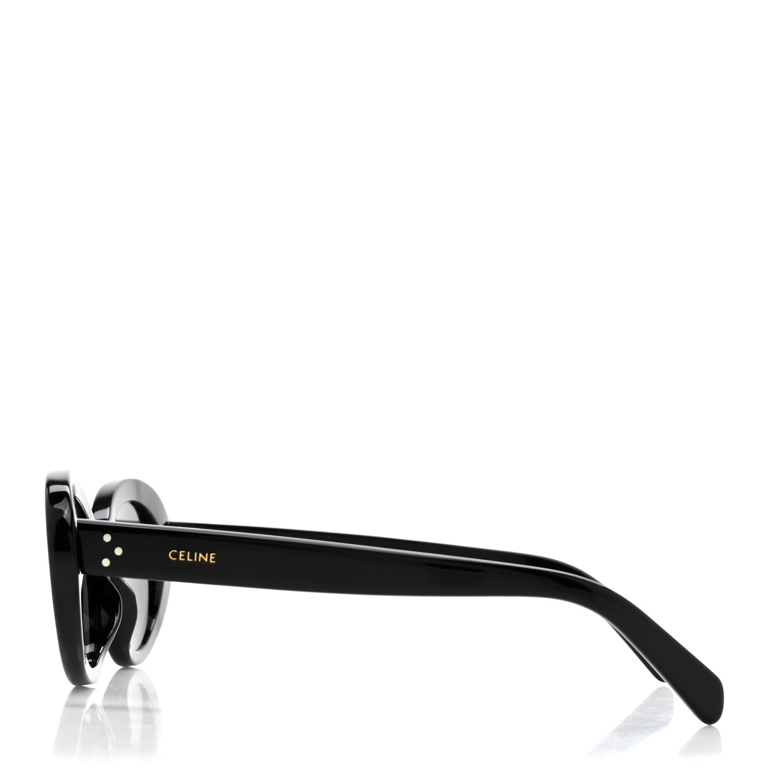 Celine Acetate Cat Eye Sunglasses CL401931 Black 3 of 7