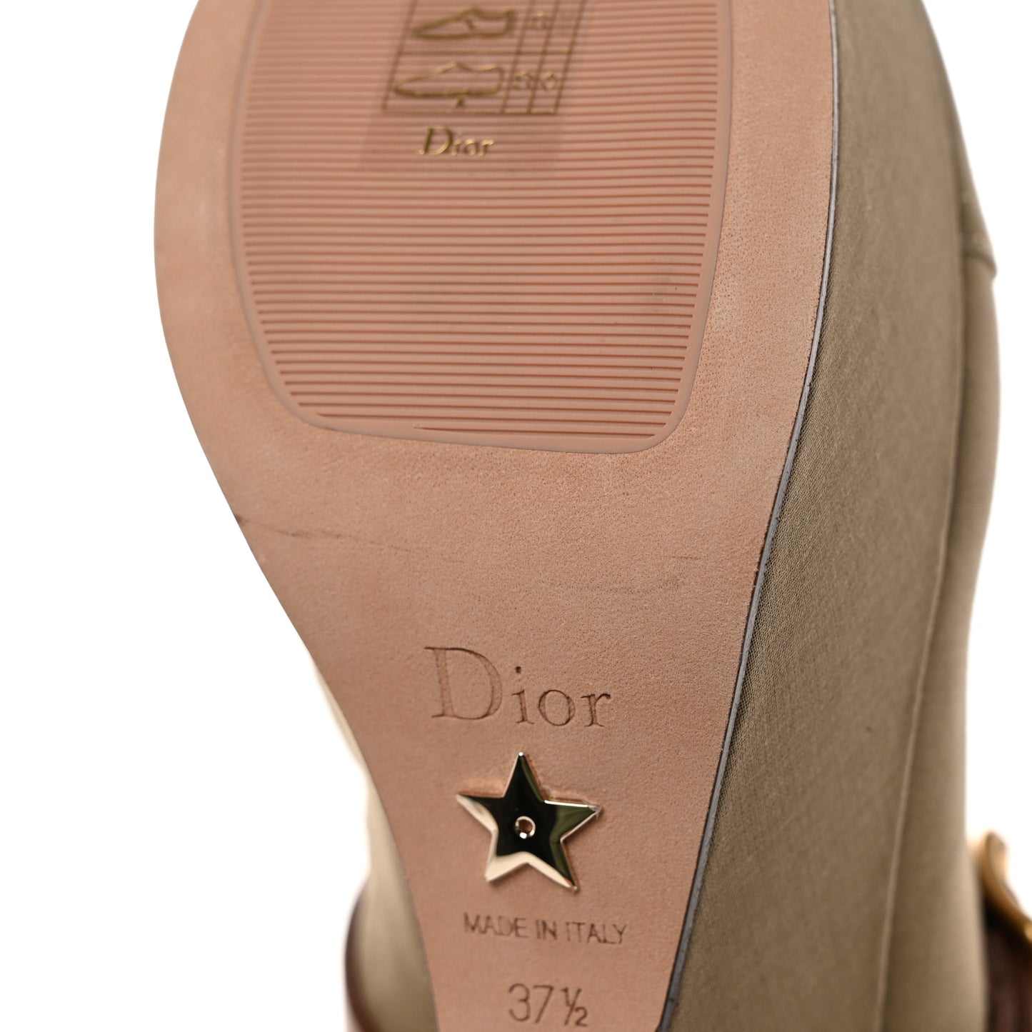 Technical Fabric Calfskin Diorevolt High Boots 37.5 Golden Saddle