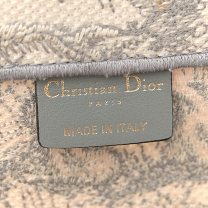 Christian Dior Canvas Embroidered Medium Dioriviera Toile De Jouy Book Tote Gray 6 of 15