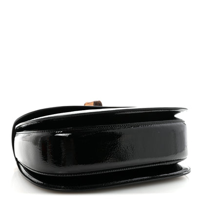 Gucci Skipper Calf Web Medium Bamboo 1947 Top Handle Bag Black 4 of 9