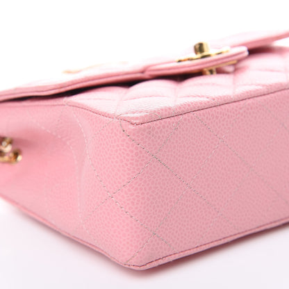 Chanel Caviar Quilted Mini Square Flap Pink 8 of 10