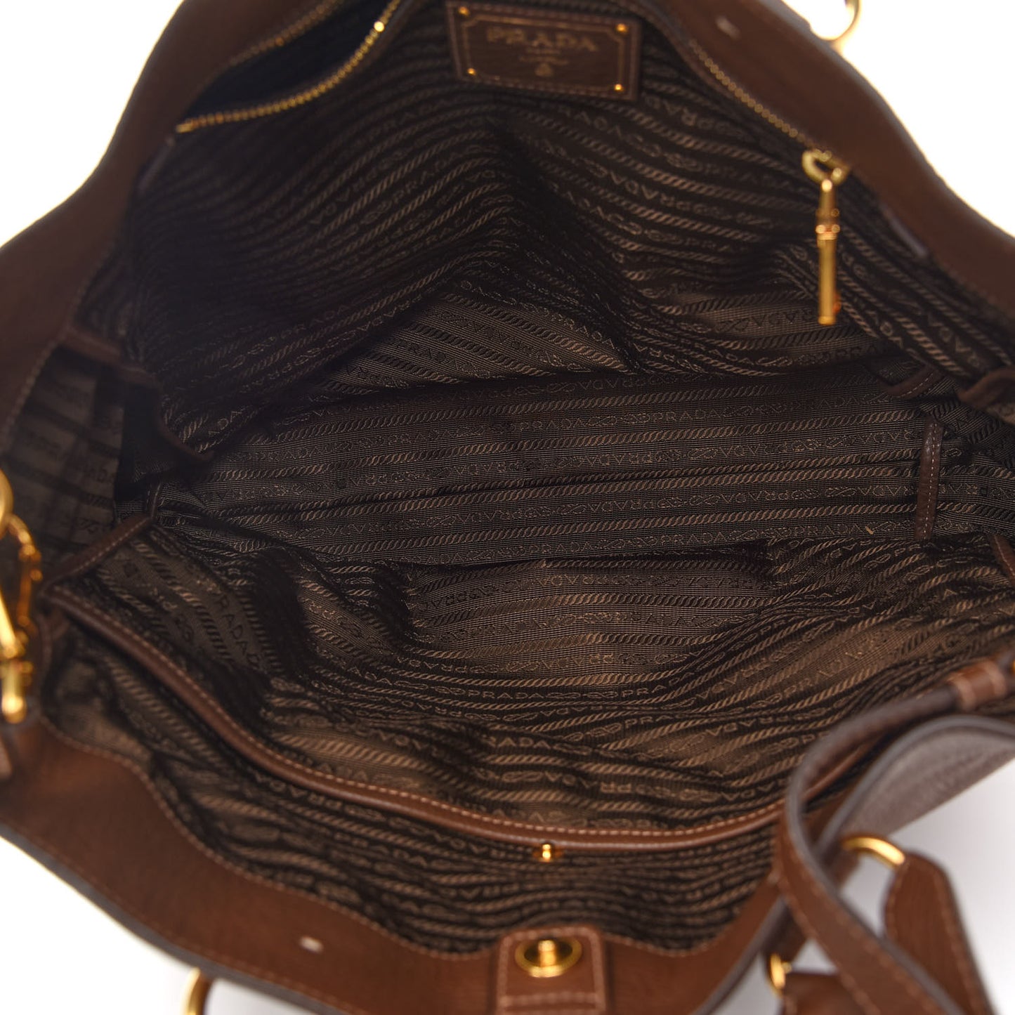 Vitello Daino Tote Tabacco
