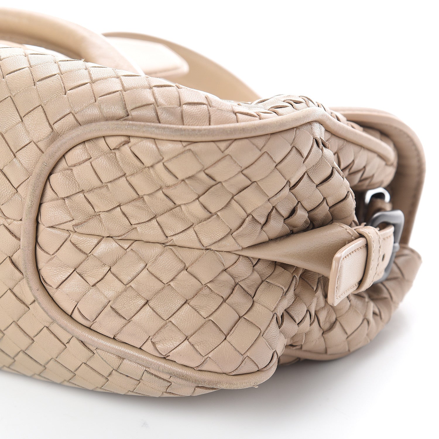 Bottega Veneta Nappa Intrecciato Rialto Shoulder Bag Mink 8 of 8