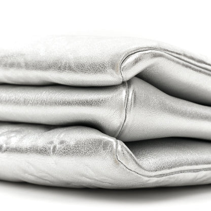 Louis Vuitton Metallic Lambskin Embossed Monogram Coussin BB Silver 9 of 12