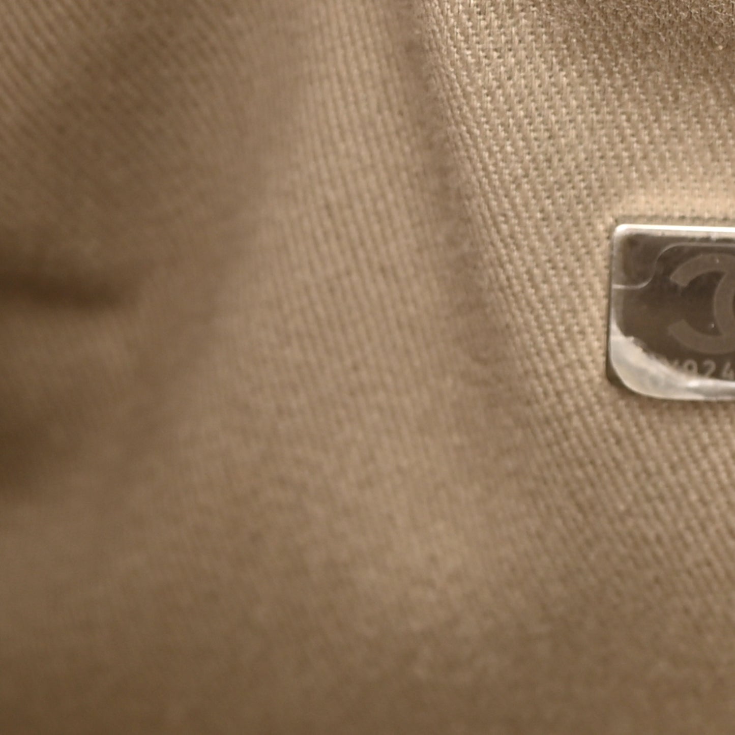 Canvas Deauville Bowling Bag Beige
