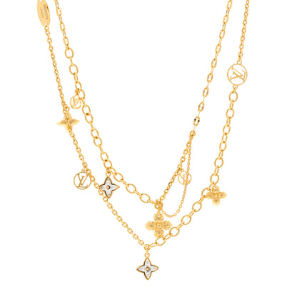 Louis Vuitton Metal Crystal Blooming Supple Necklace 1 of 7