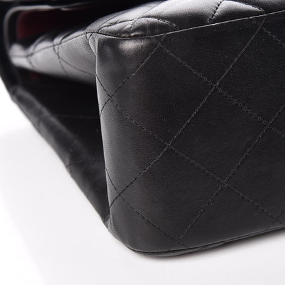 Chanel Lambskin Quilted Jumbo Double Flap Black 10 of 11