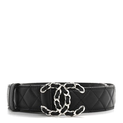 Chanel Caviar Quilted CC Chain Belt 75 30 Black 1 of 7