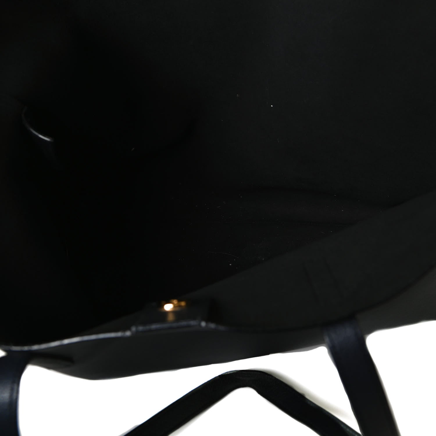 Saint Laurent Calfskin Large Shopping Tote Navy 16 of 17