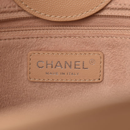 Chanel Caviar Small Studded Deauville Tote Beige 7 of 15