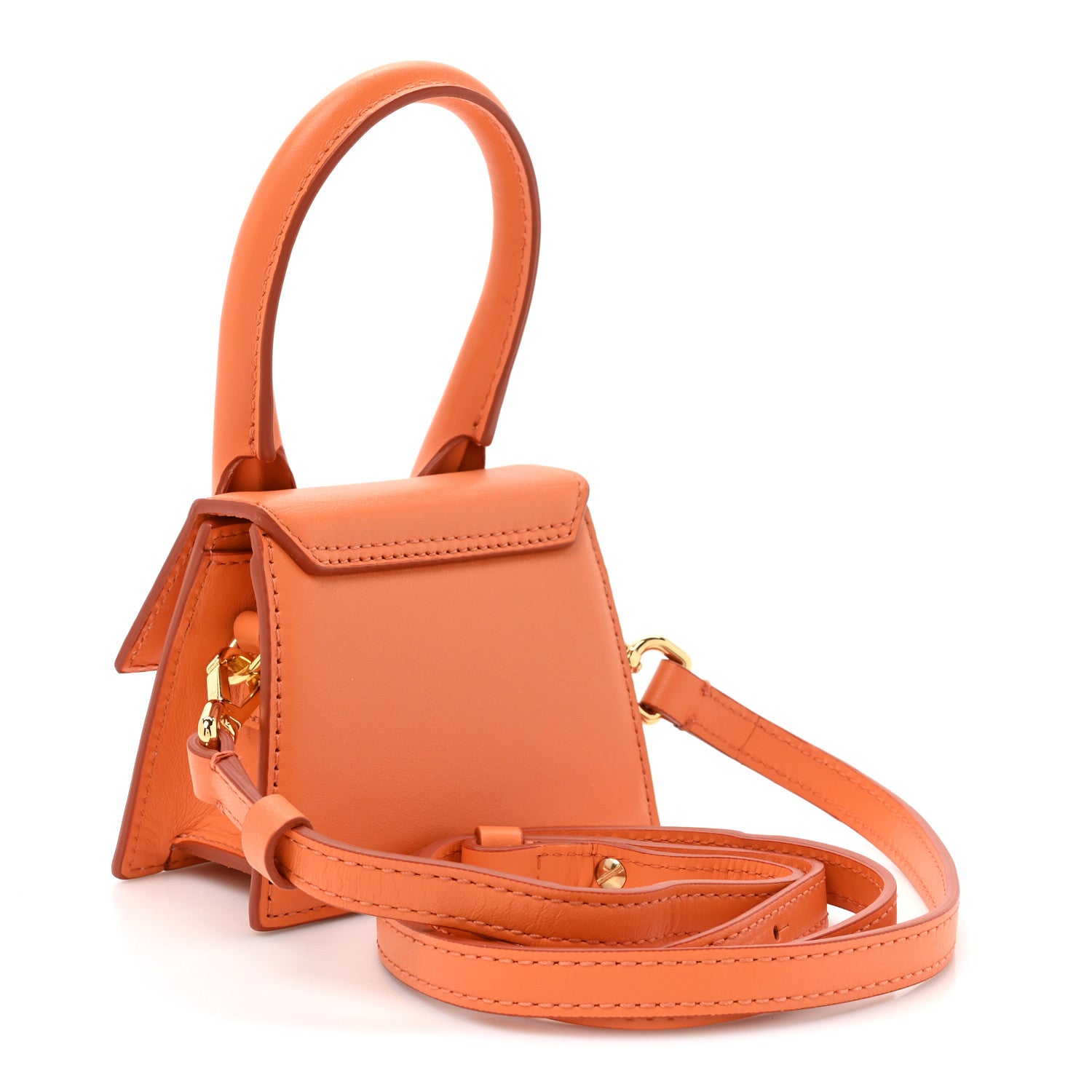 Jacquemus Smooth Calfskin Le Chiquito Orange 3 of 11