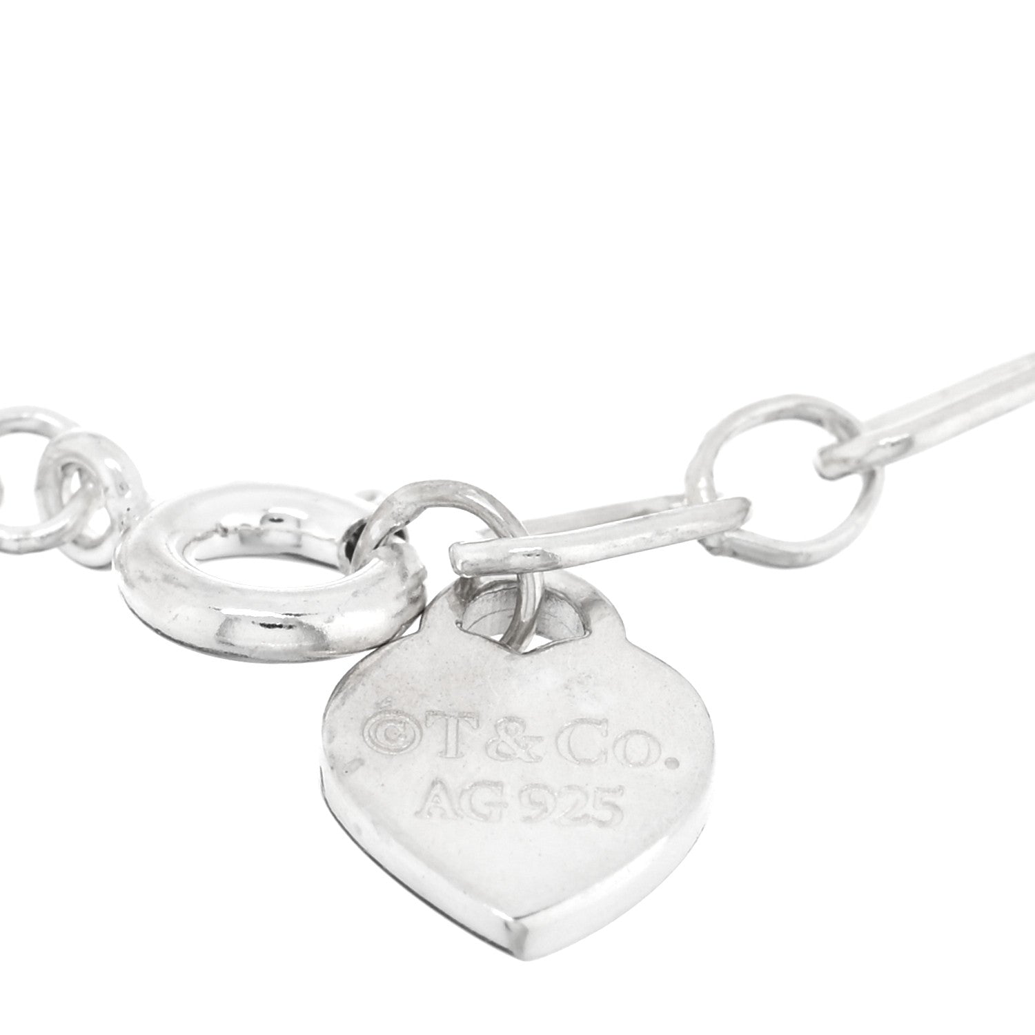 Tiffany Sterling Silver Enamel Love Notes Logo Charm Bracelet Blue 3 of 4