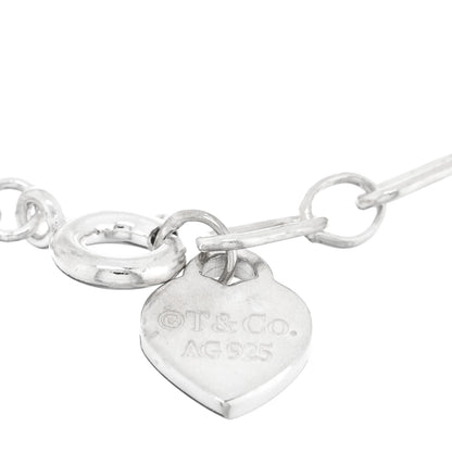 Tiffany Sterling Silver Enamel Love Notes Logo Charm Bracelet Blue 3 of 4