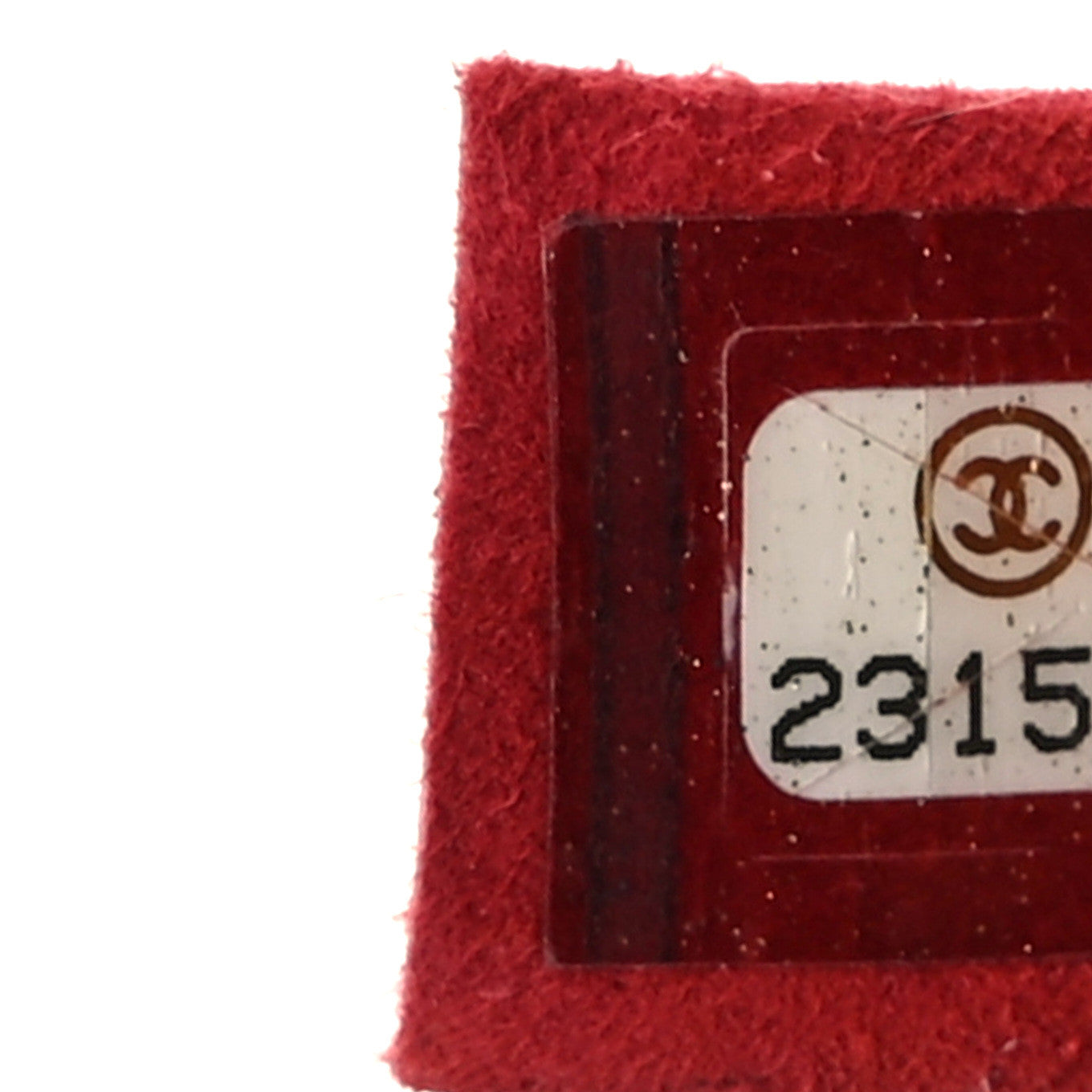 Chanel Deerskin Chevron Quilted Medium CC Chain Bucket Drawstring Bag Red 7 of 12