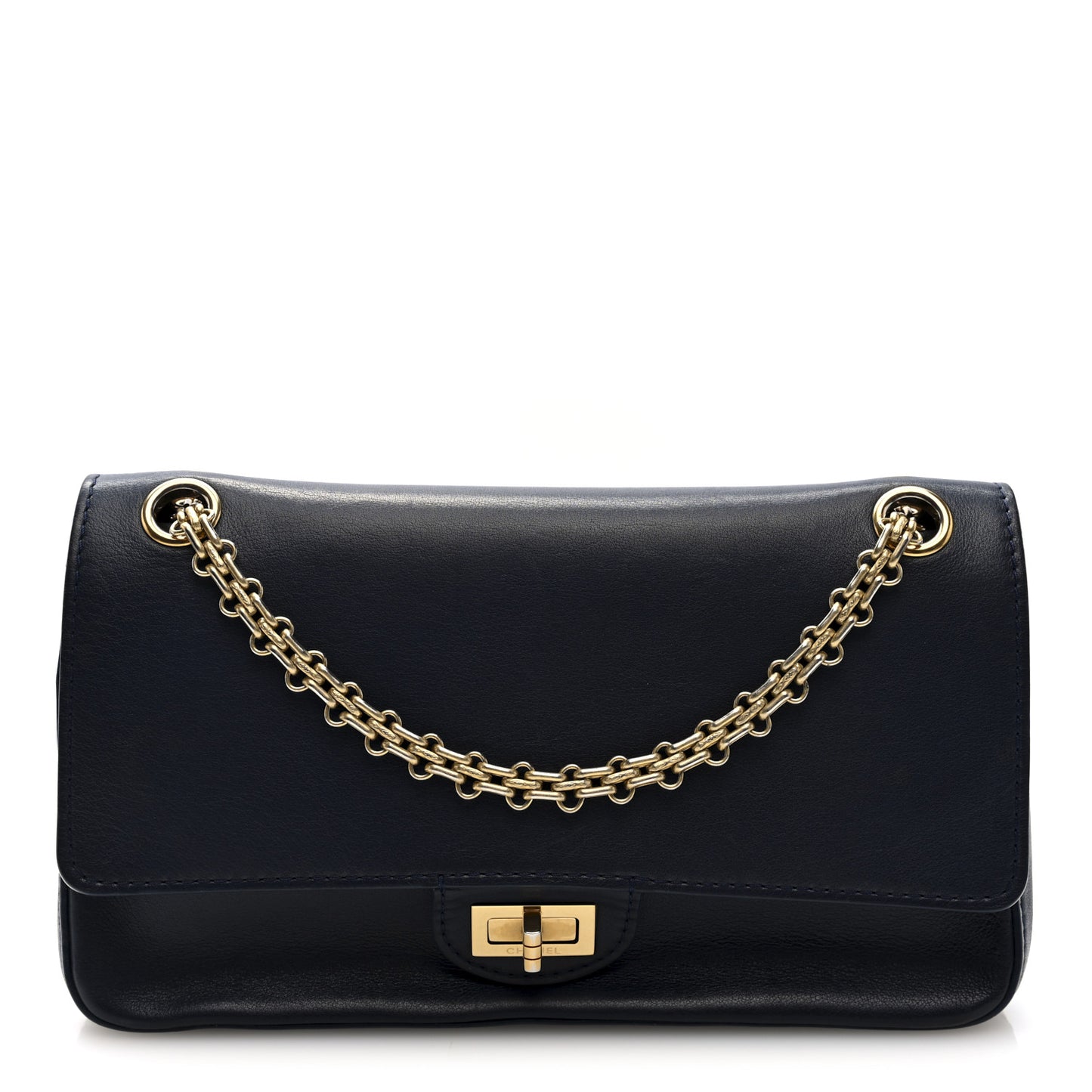 Calfskin Nude 2.55 Reissue 225 Flap Blue