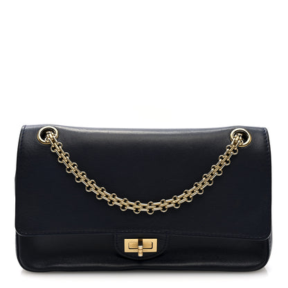Chanel Calfskin Nude 2.55 Reissue 225 Flap Blue 1 of 10