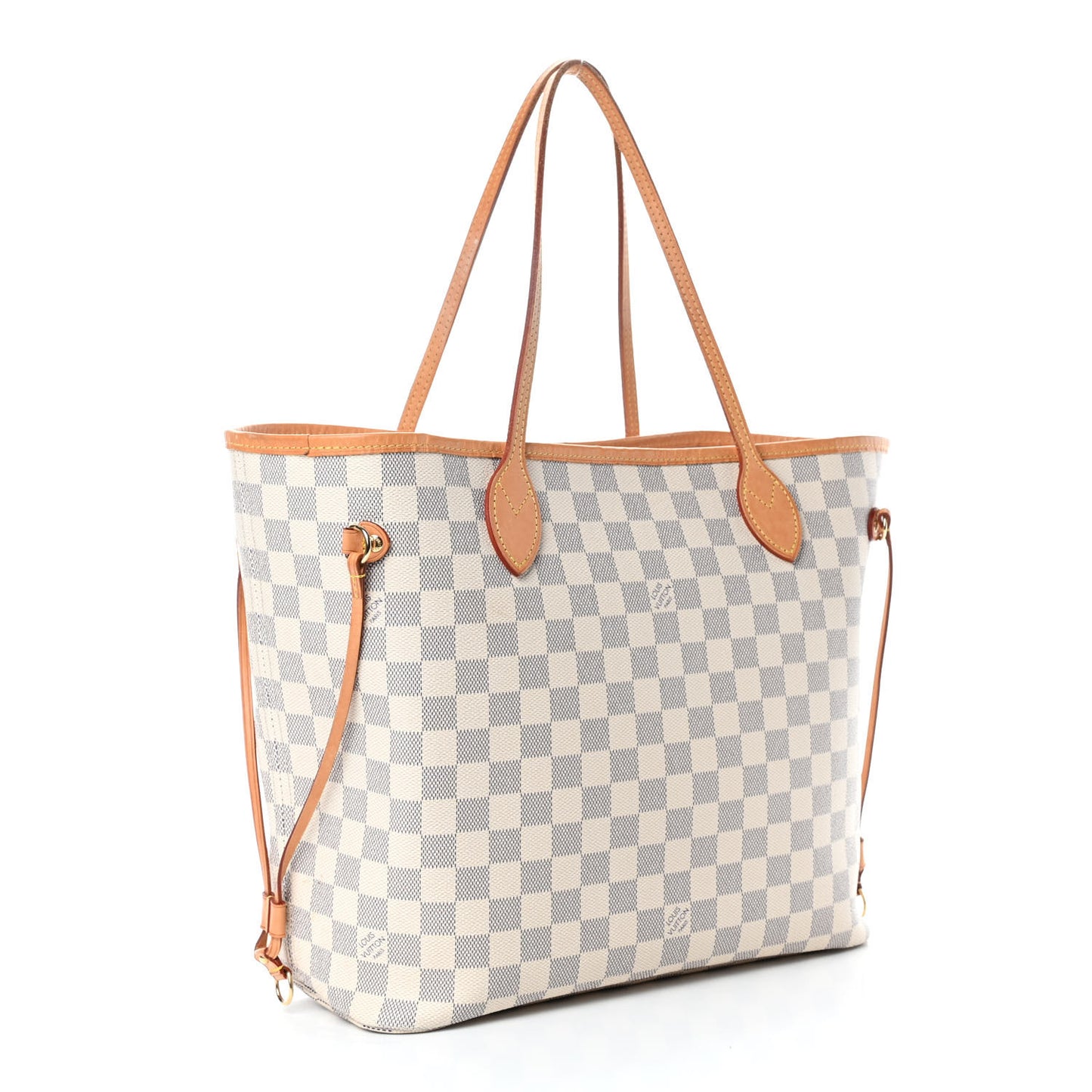 Damier Azur Neo Neverfull MM Rose Ballerine