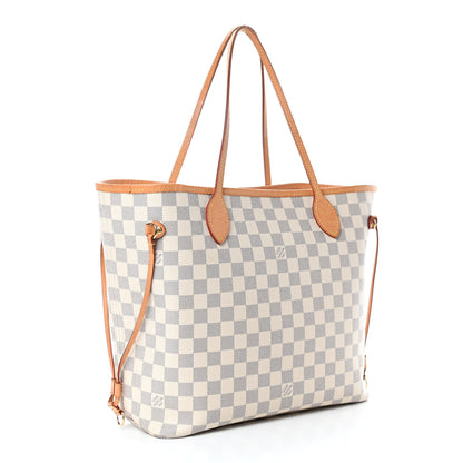 Louis Vuitton Damier Azur Neo Neverfull MM Rose Ballerine 2 of 4