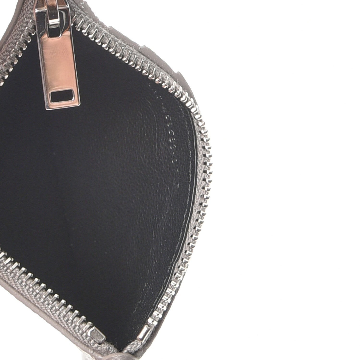 Saint Laurent Grained Calfskin 5 Fragments Zip Pouch Card Holder Earth 5 of 8