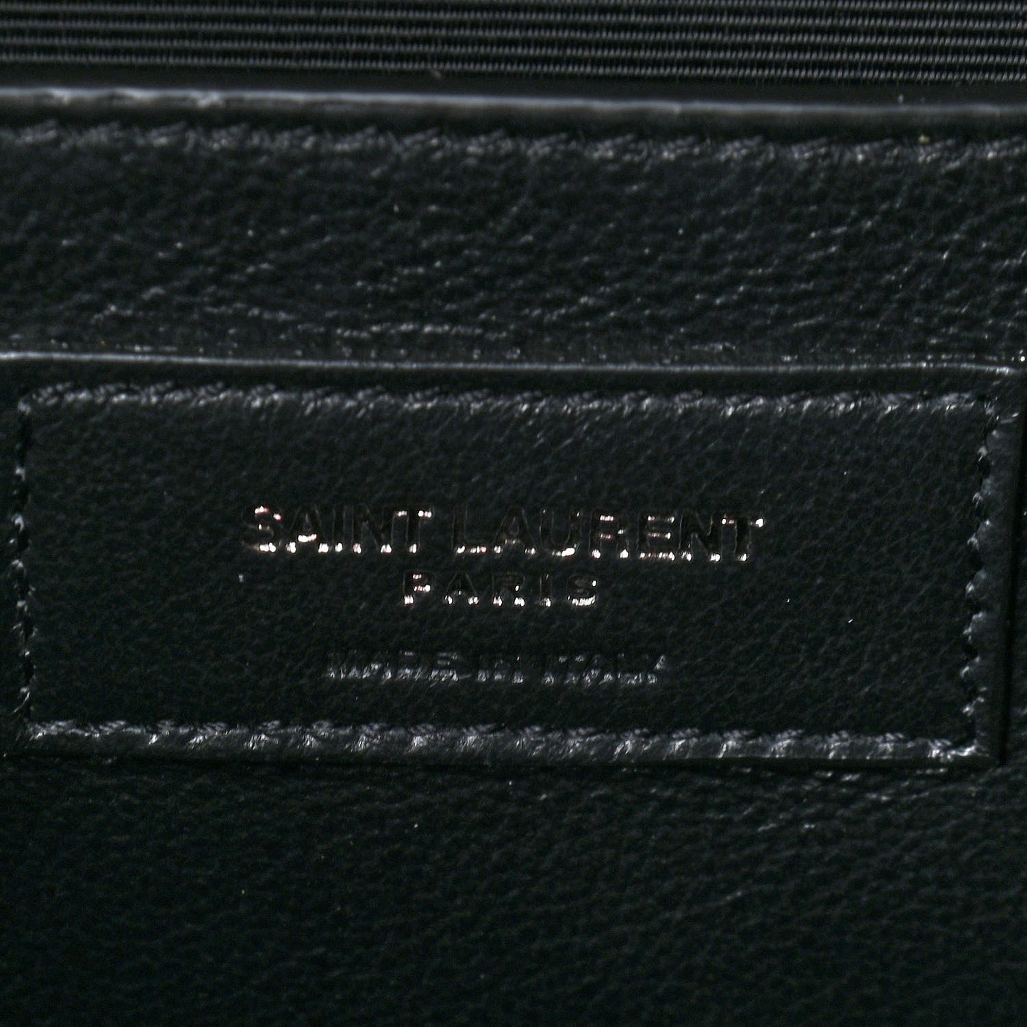 Saint Laurent Grain De Poudre Textured Mixed Matelasse Triquilt Medium Monogram Satchel Black 7 of 10