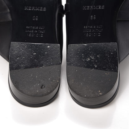 Hermes Calfskin Oz Mules 39 Black 10 of 13