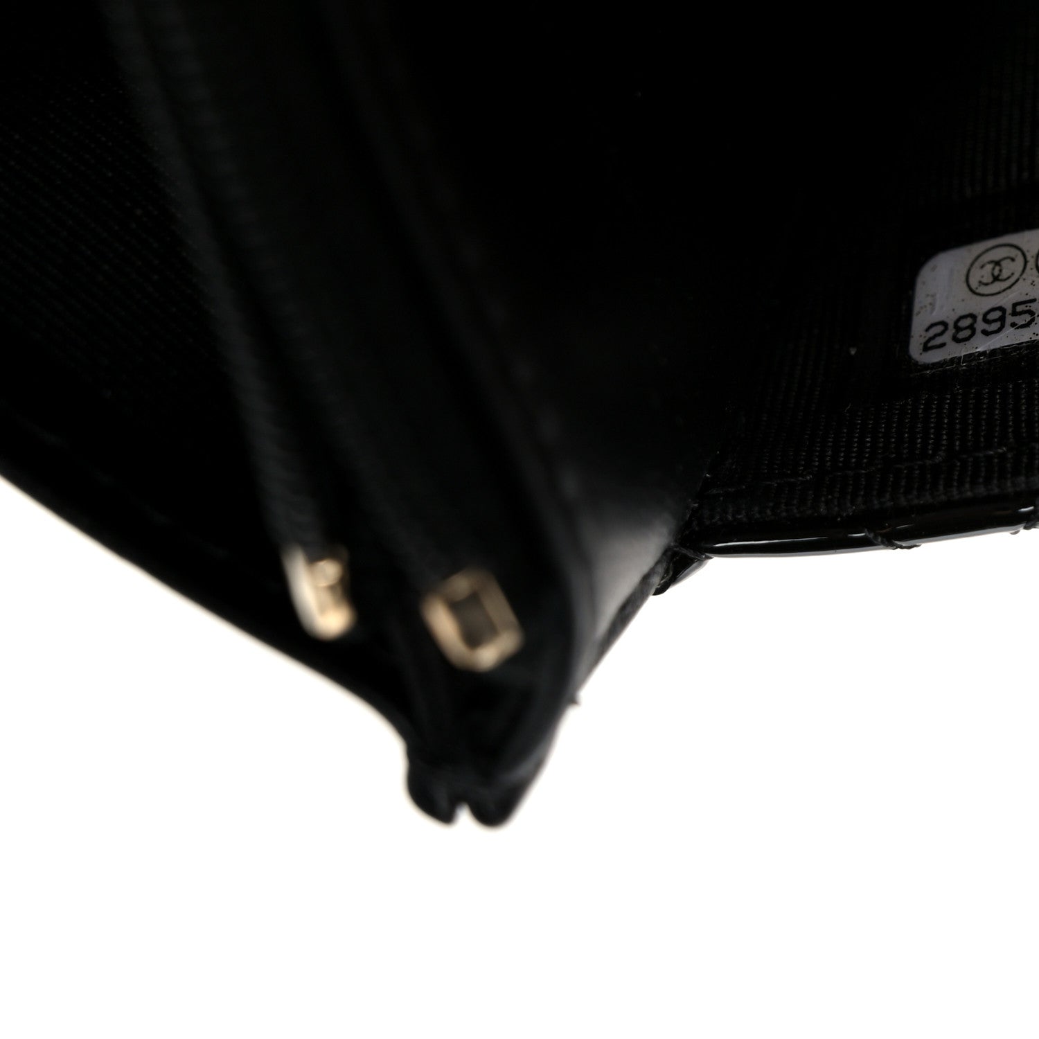 Chanel Patent Quilted Wallet On Chain WOC Black 8 of 11