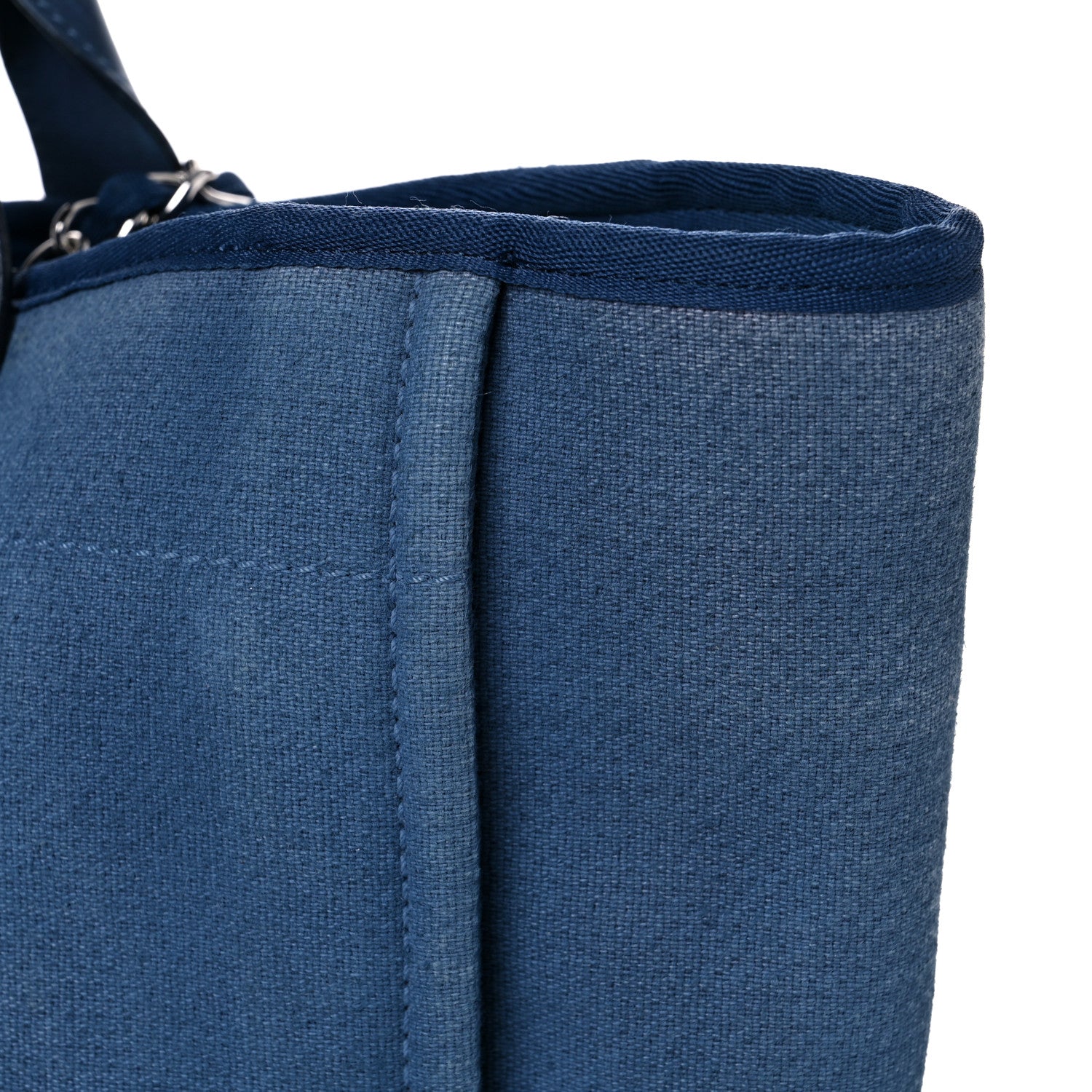 Chanel Canvas Medium Deauville Tote Blue 23 of 27