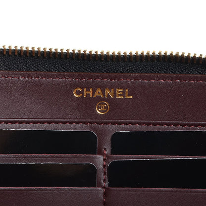 Chanel Caviar Quilted Large Gusset Zip Around Wallet Black 8 of 9