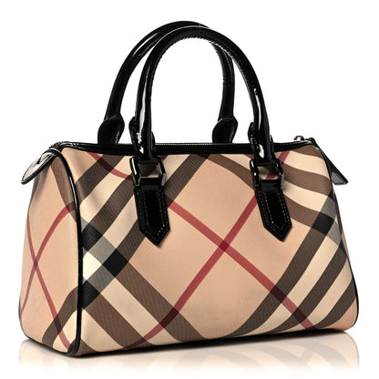 Burberry Nova Check Small Chester Bowling Bag Black 3 of 14