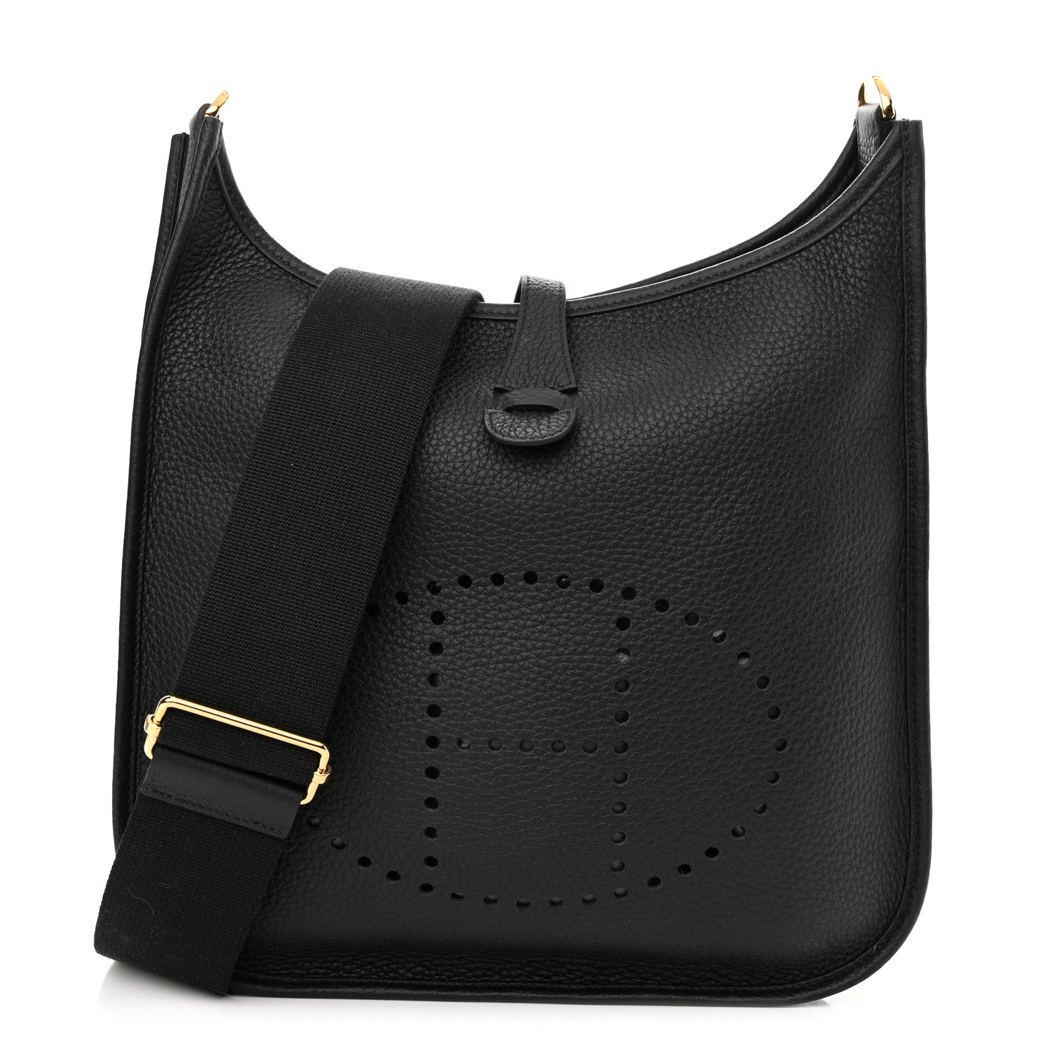 Hermes Taurillon Clemence Evelyne III PM Black 1 of 11