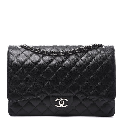 Chanel Caviar Quilted Maxi Double Flap Black 1 of 9