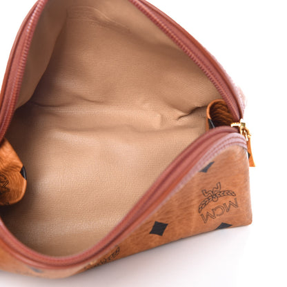 MCM Visetos Cosmetic Pouch Cognac 5 of 8