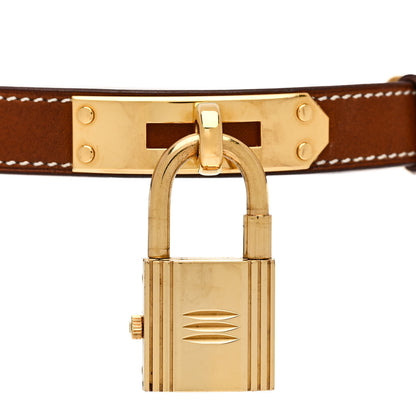 Hermes Stainless Steel Barenia 20mm Kelly Cadena Quartz Watch Fauve Fauve 4 of 6
