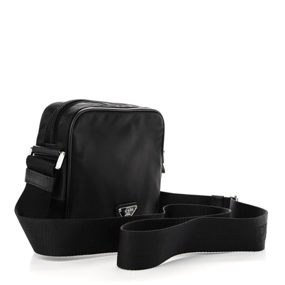 Prada Tessuto Nylon Saffiano Logo Camera Bag Black 3 of 10