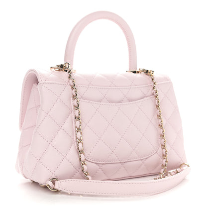 Chanel Caviar Quilted Mini Coco Handle Flap Light Pink 3 of 11